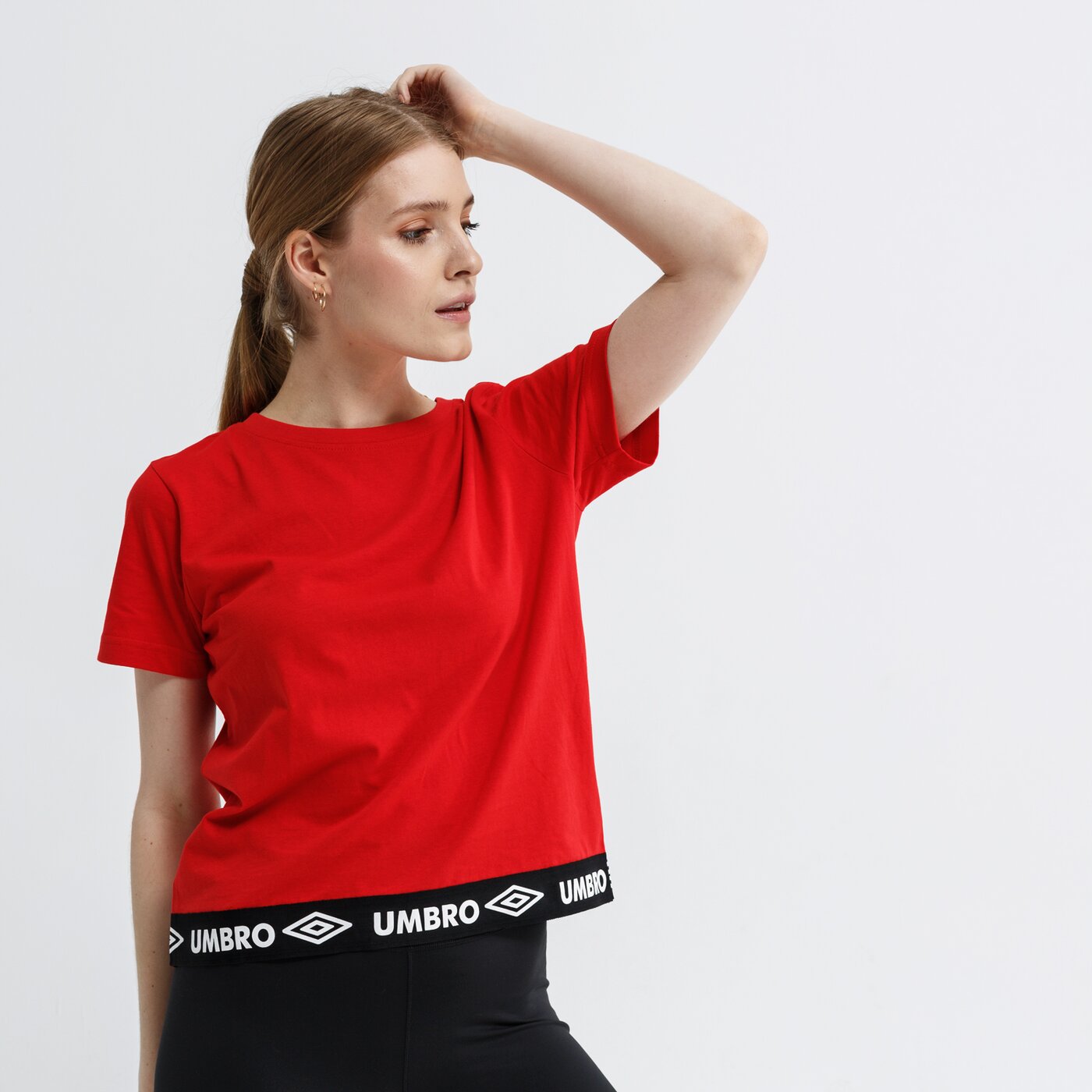 Koszulka damska UMBRO T-SHIRT SS SPICY ul19tsd29001 kolor czerwony