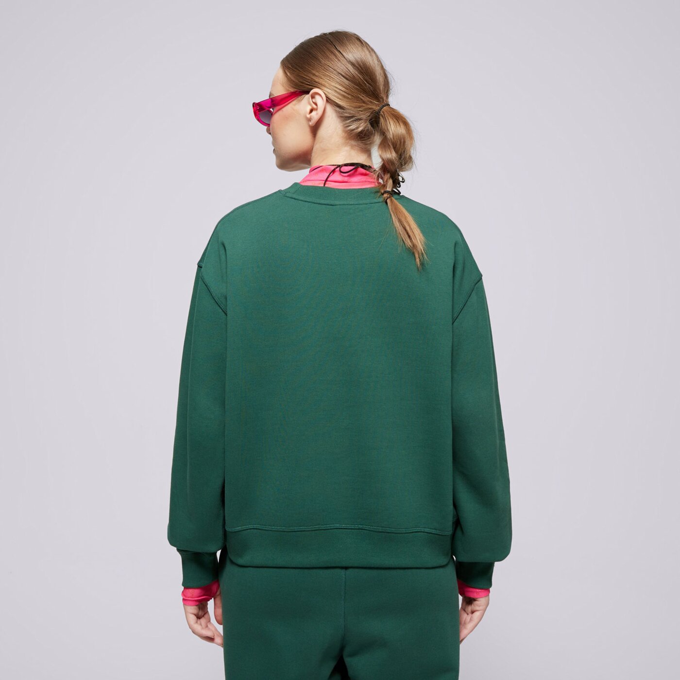 Bluza damska NEW BALANCE BLUZA ATHLETICS FRENCH TERRY CREW wt41500nwg kolor zielony