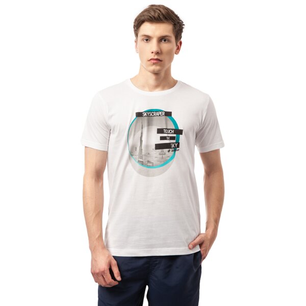 Koszulka męska LOTTO  T-SHIRT WOKOS lo15tsm52001 kolor biały