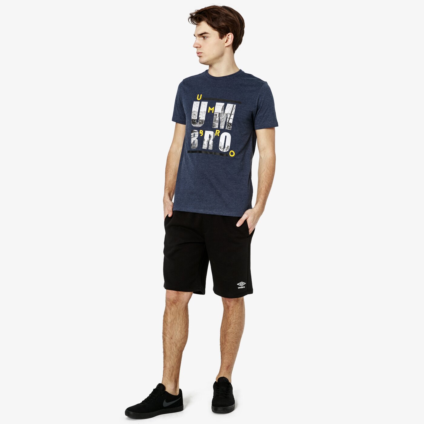 Koszulka męska UMBRO T-SHIRT SS LIANTO ul19tsm43001 kolor granatowy