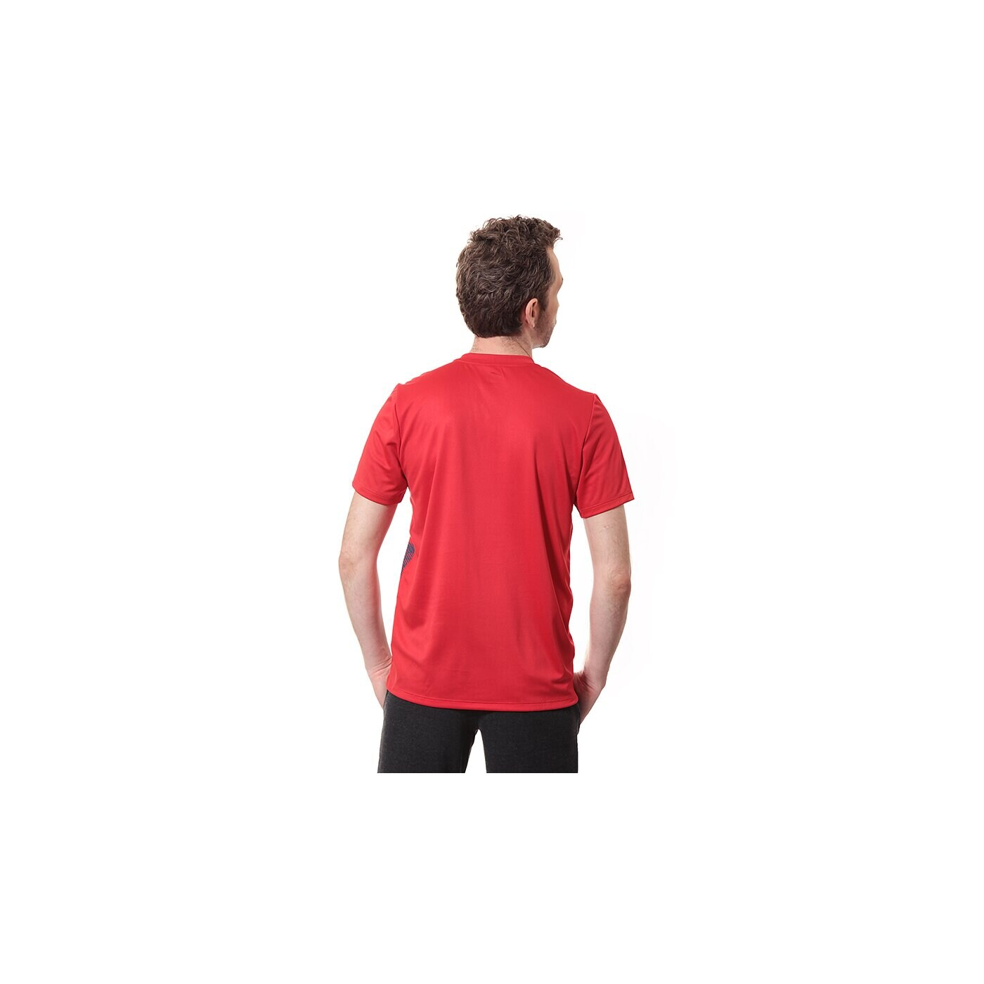 Koszulka męska UMBRO T-SHIRT TRAINING DIAMOND GRAPHIC POLY TEE 62571u7ra kolor czerwony