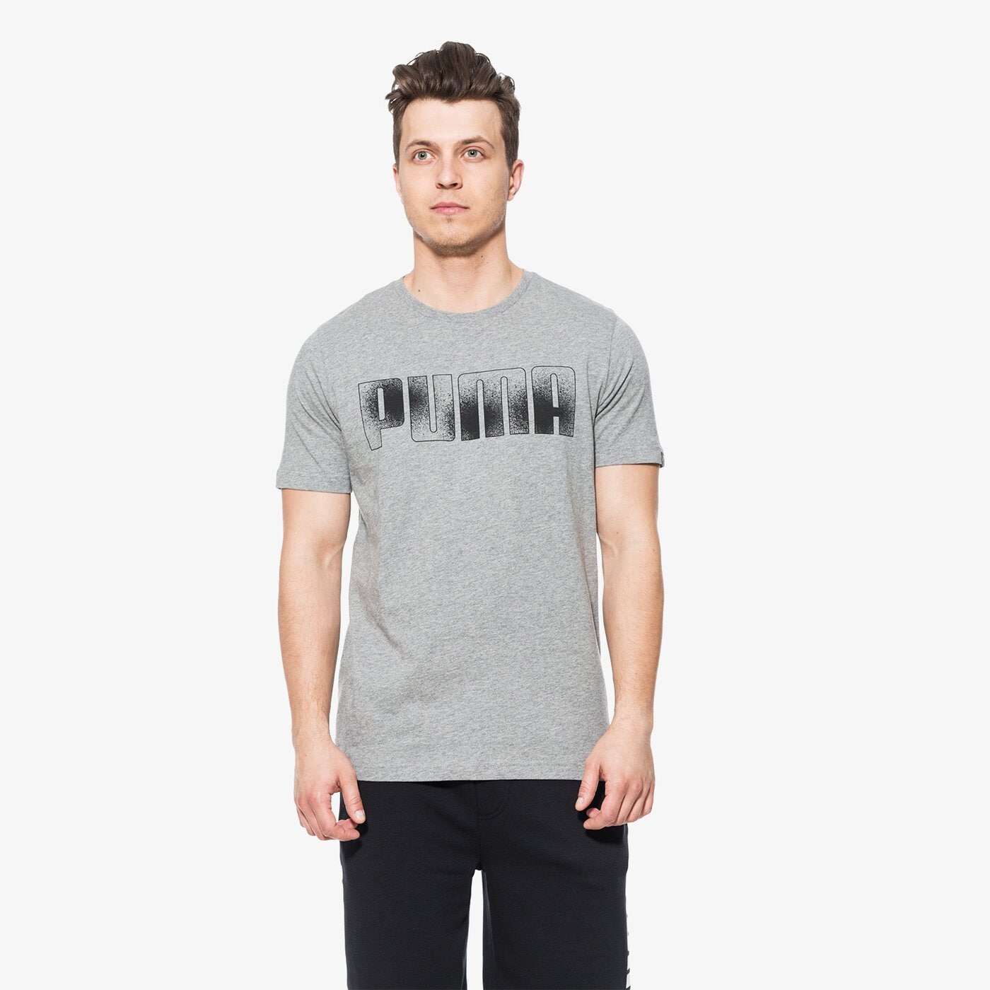 Koszulka męska PUMA T-SHIRT SS BRAND 59486903 kolor szary
