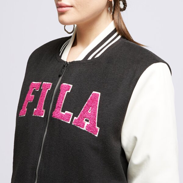Kurtka przejściowa damska FILA KURTKA VRSTY BMBR JKT BK/PK gaiablk kolor czarny