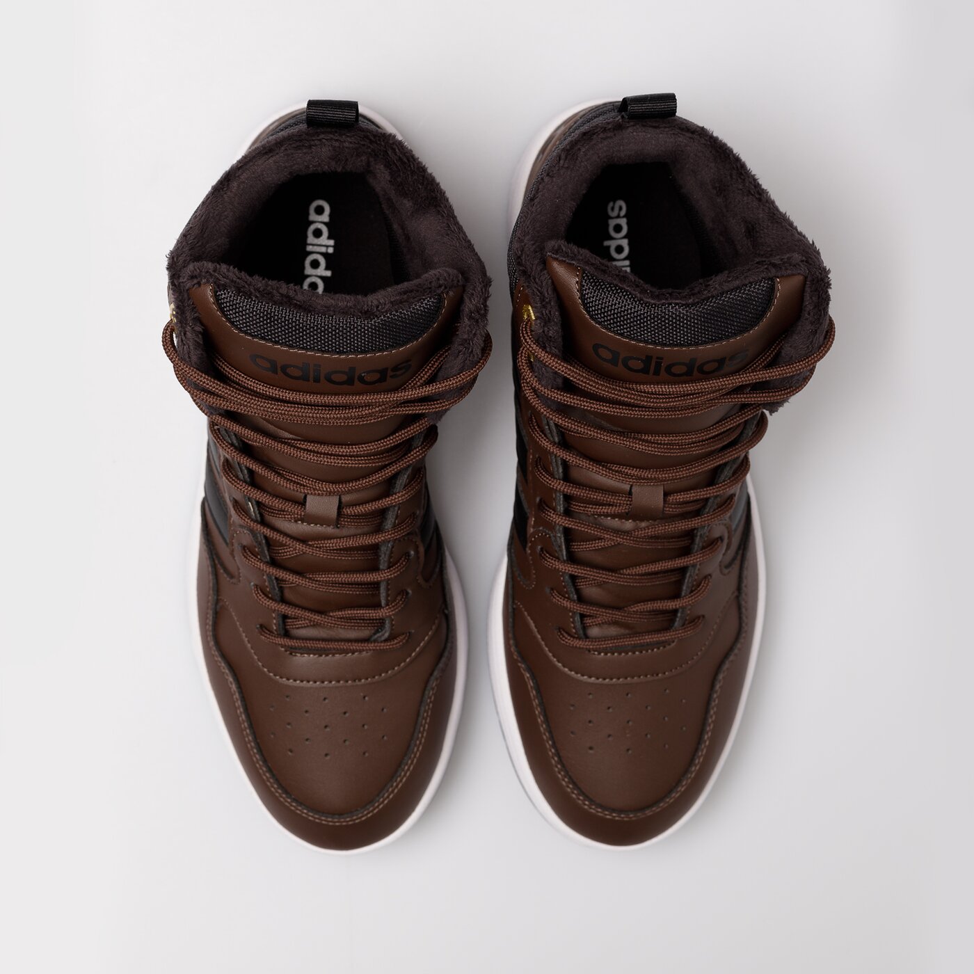 Buty sportowe męskie ADIDAS HOOPS 3.0 MID WTR gz6680 kolor brązowy