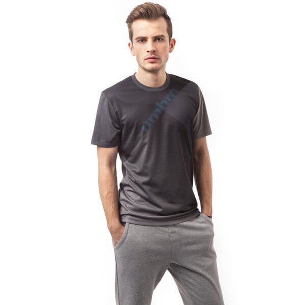 Koszulka męska UMBRO T-SHIRT VELOCITA GRAPHIC TRAINING JERSEY 62894ucvd kolor szary
