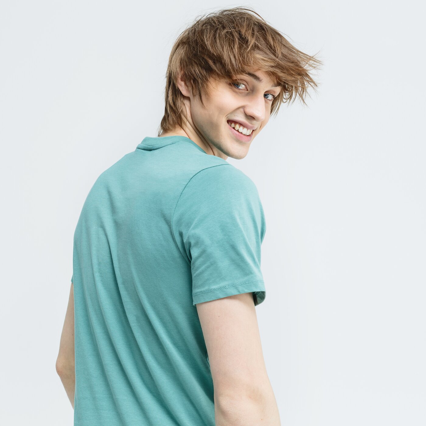 Koszulka męska UMBRO T-SHIRT FW LARGE LOGO COTTON 65352u-jgh kolor zielony