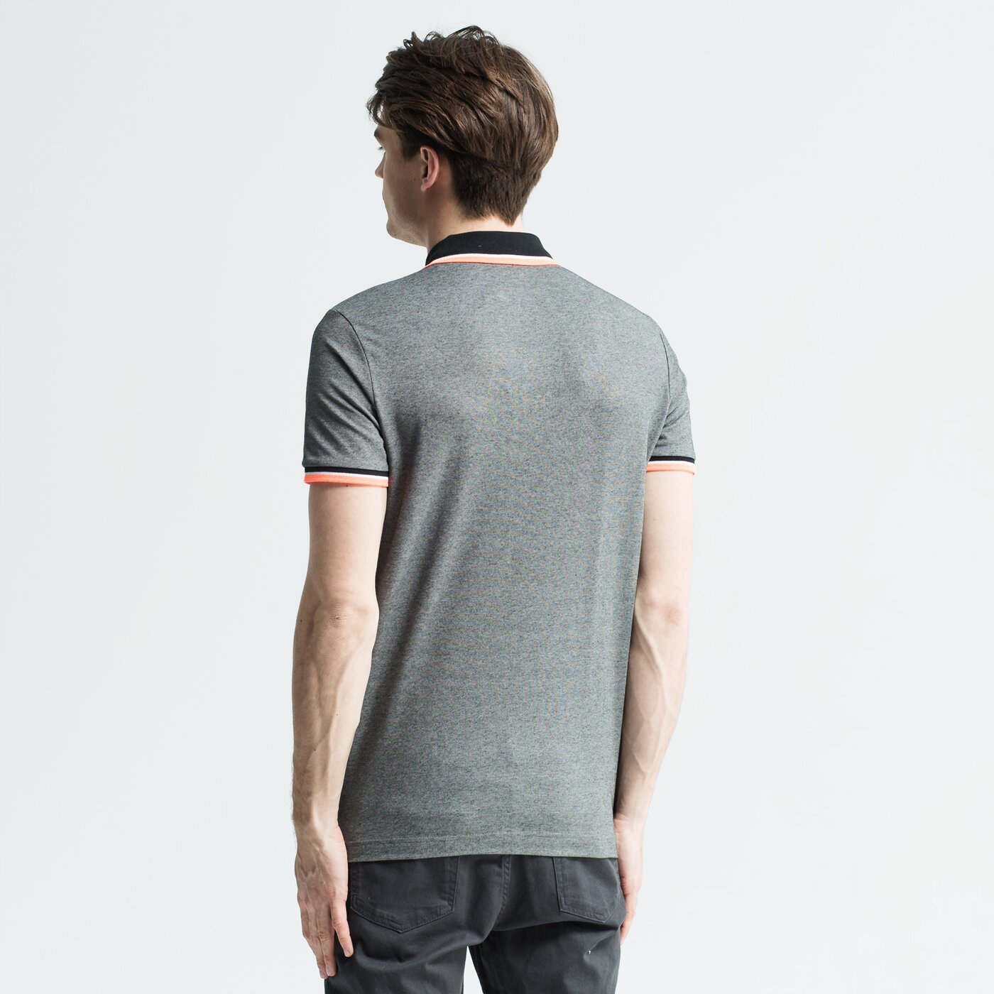 Koszulka polo męska LOTTO POLO L73 PLUS PQ l54615-1ts kolor szary