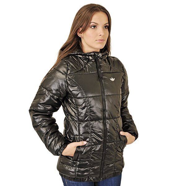 Kurtka zimowa damska ADIDAS KURTKA AC LONG PADDED JKT - SOLIDS o58622 kolor czarny