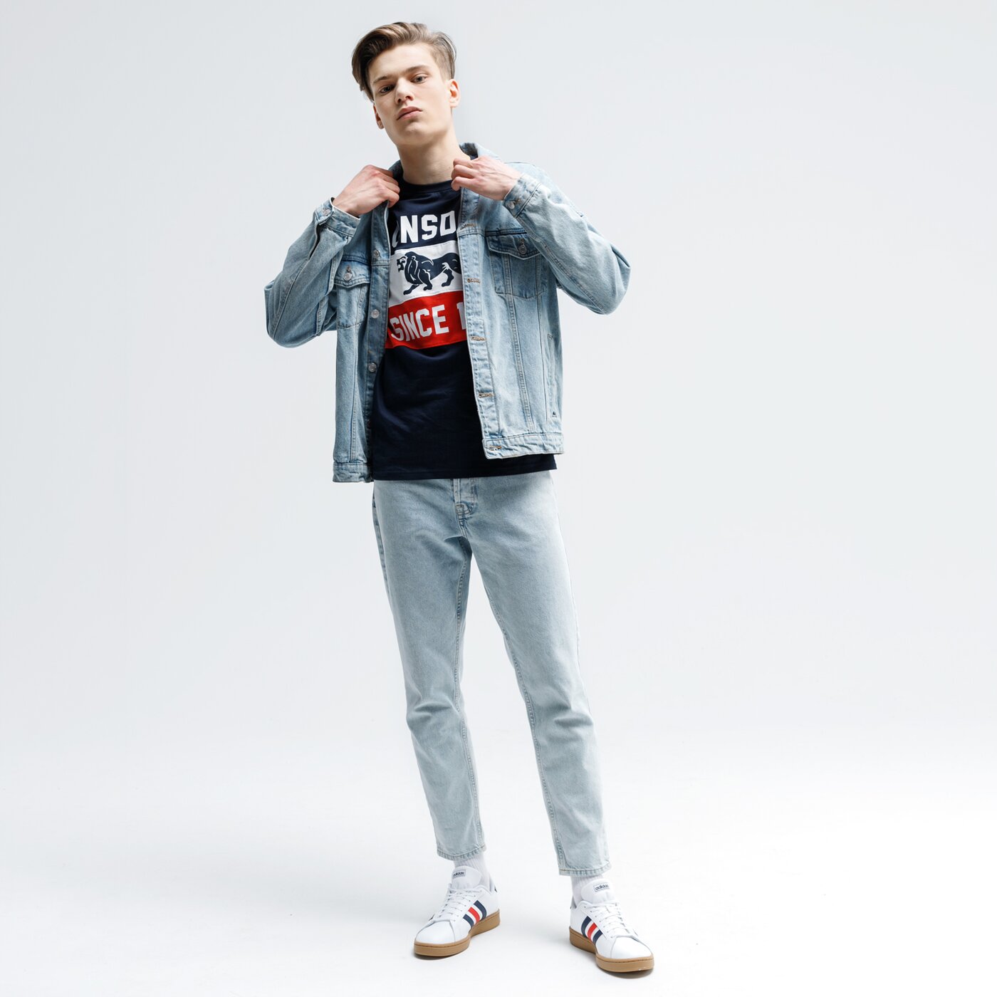 Koszulka męska LONSDALE T-SHIRT SOUTHWOLD 115004-3086 kolor granatowy