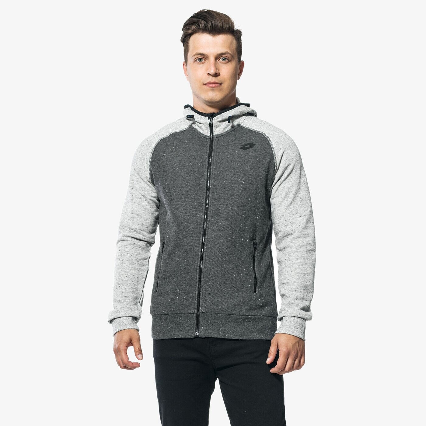 Bluza męska LOTTO BLUZA BRYAN VI SWEAT FZ HD t2308 kolor szary