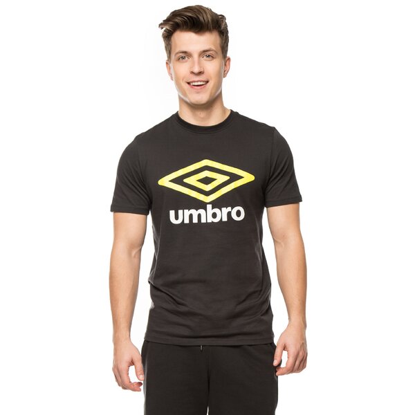 Koszulka męska UMBRO T-SHIRT LRG LOGO CTN TEE 62282udu2 kolor czarny