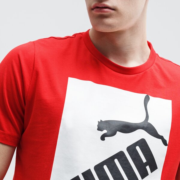 Koszulka męska PUMA T-SHIRT BIG LOGO 581386 11 kolor czerwony