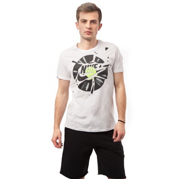 Koszulka męska NIKE T-SHIRT BREAKING RECORDS 799040100 kolor biały