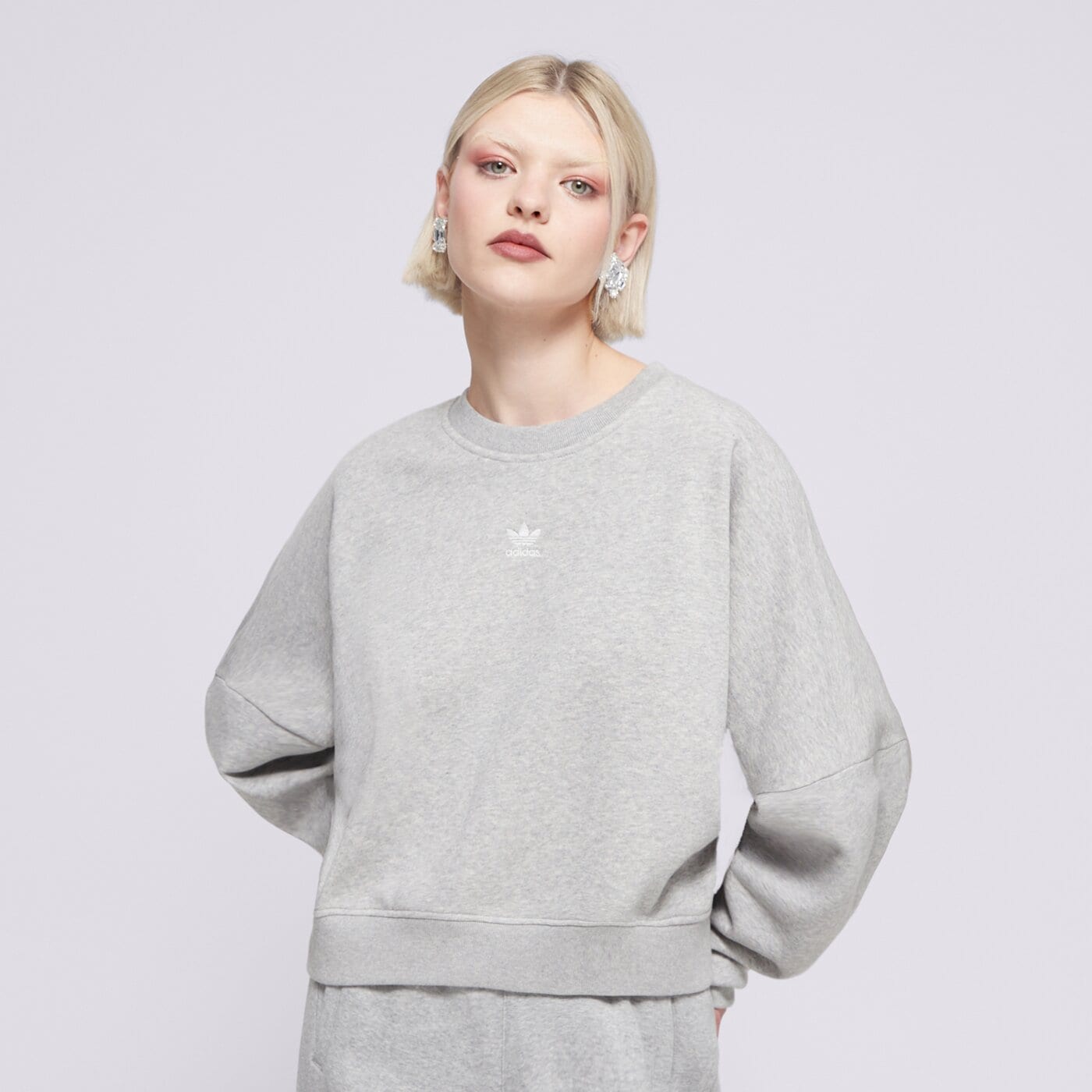 Bluza damska ADIDAS BLUZA ESS CREW FL iy2545 kolor szary