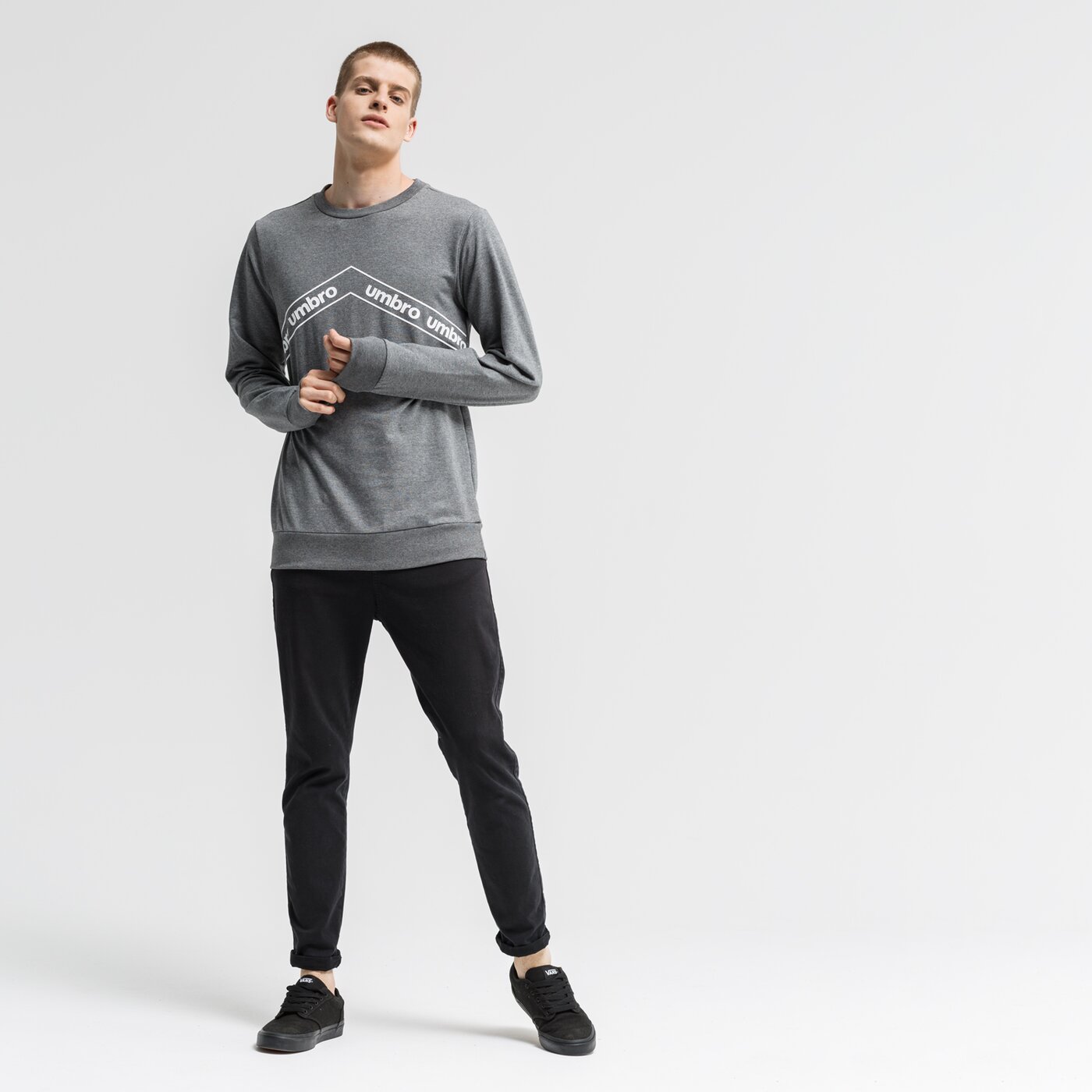 Bluza męska UMBRO BLUZA SYVARI ul39blm21001 kolor szary