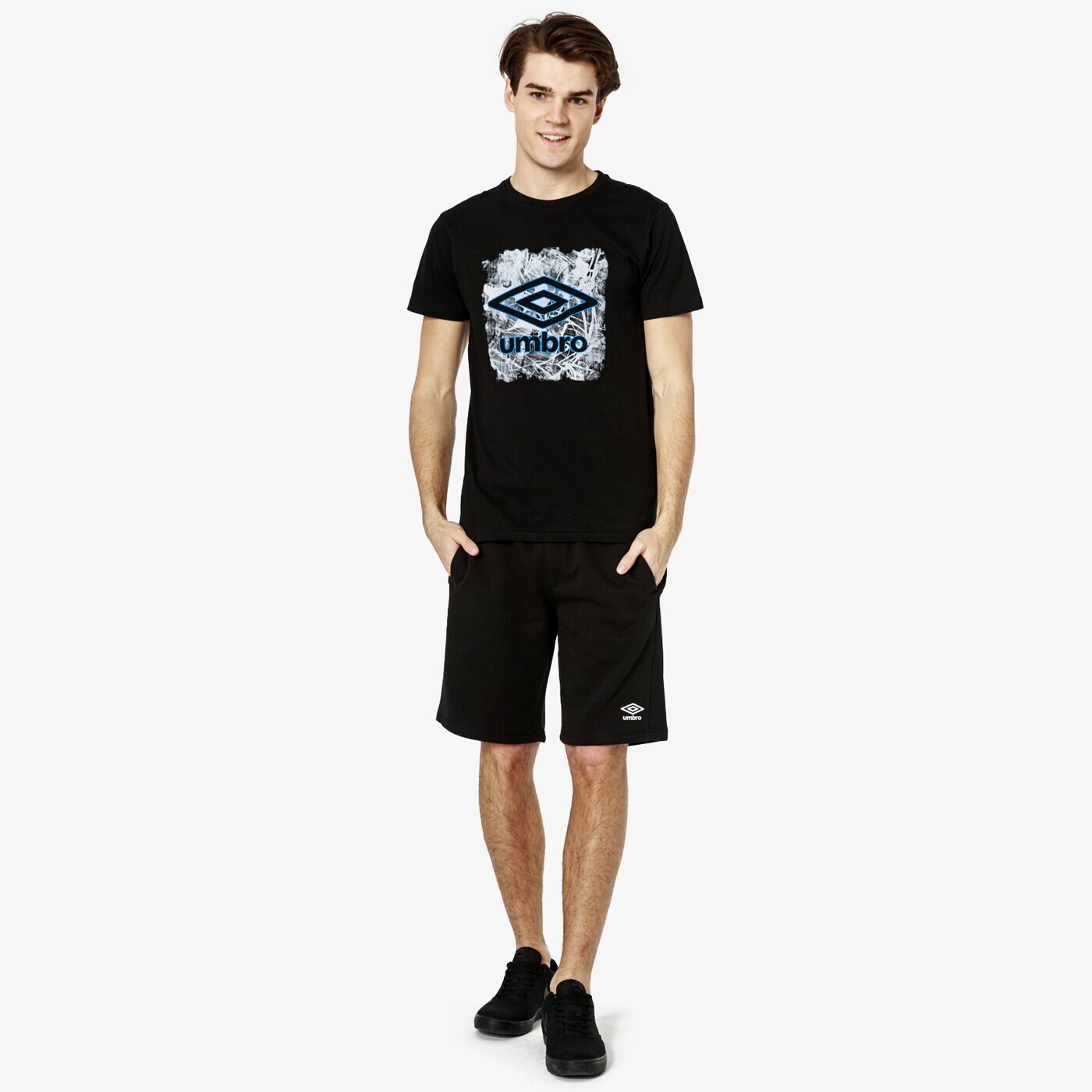 Koszulka męska UMBRO T-SHIRT SS DEMATO ul19tsm32001 kolor czarny