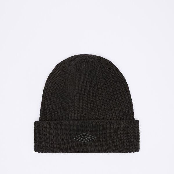Czapka zimowa damska UMBRO CZAPKA UMBRO ESS BLACK ul325hat10001 kolor czarny