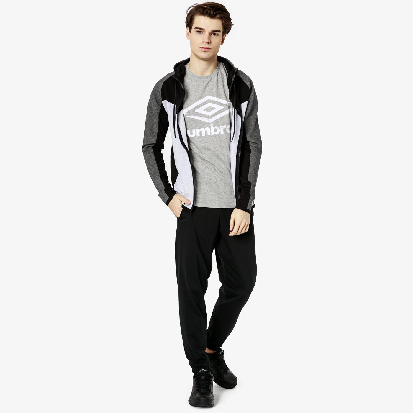 Bluza męska UMBRO BLUZA DEWO ul19blm25001 kolor szary