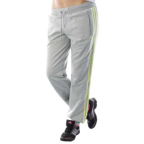 Spodnie dresowe damskie ADIDAS SPODNIE SEPERATE PANTS  3S COTTON CUFFED PANT x30757 kolor szary
