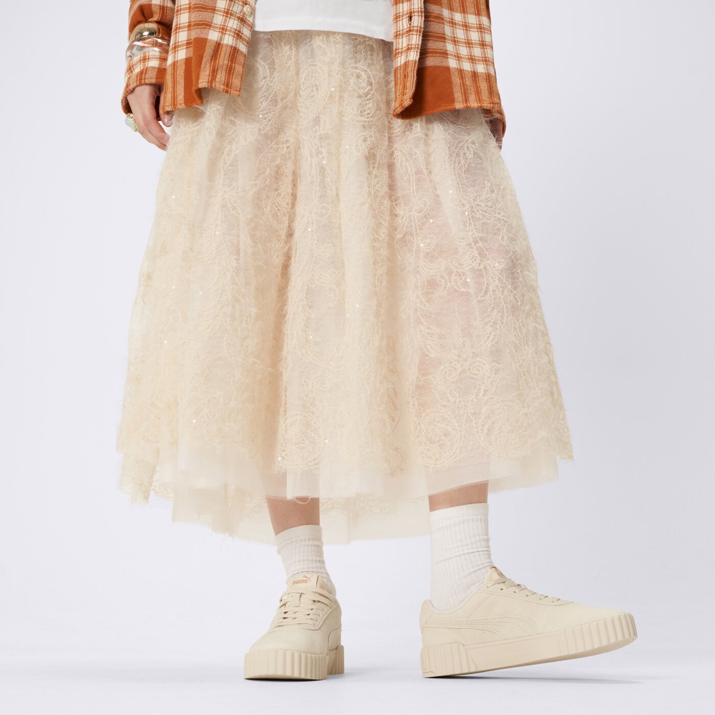 Buty sportowe damskie PUMA CARINA 3.0 SD 40072103 kolor beżowy