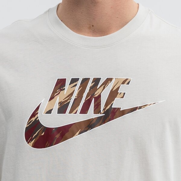Koszulka męska NIKE T-SHIRT SS M NSW ESNTL BLK FL dd3370-072 kolor beżowy