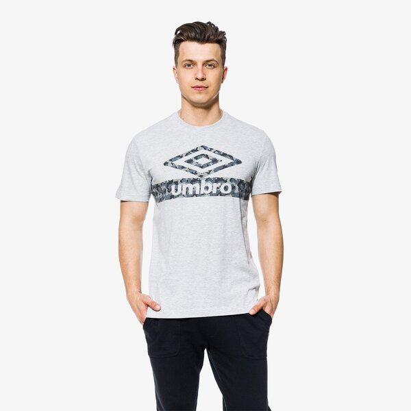 Koszulka męska UMBRO T-SHIRT SS TILES ul18tsm05001 kolor szary