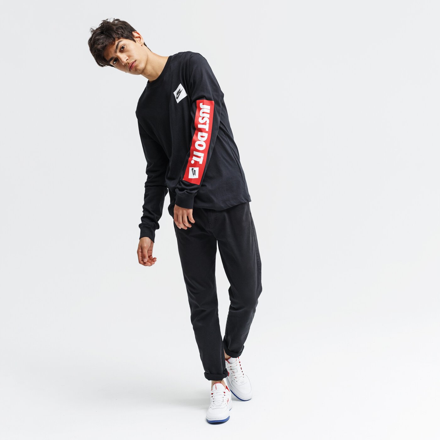 Koszulka męska NIKE T-SHIRT LS M NSW LS JDI BMPR cd9598-010 kolor czarny