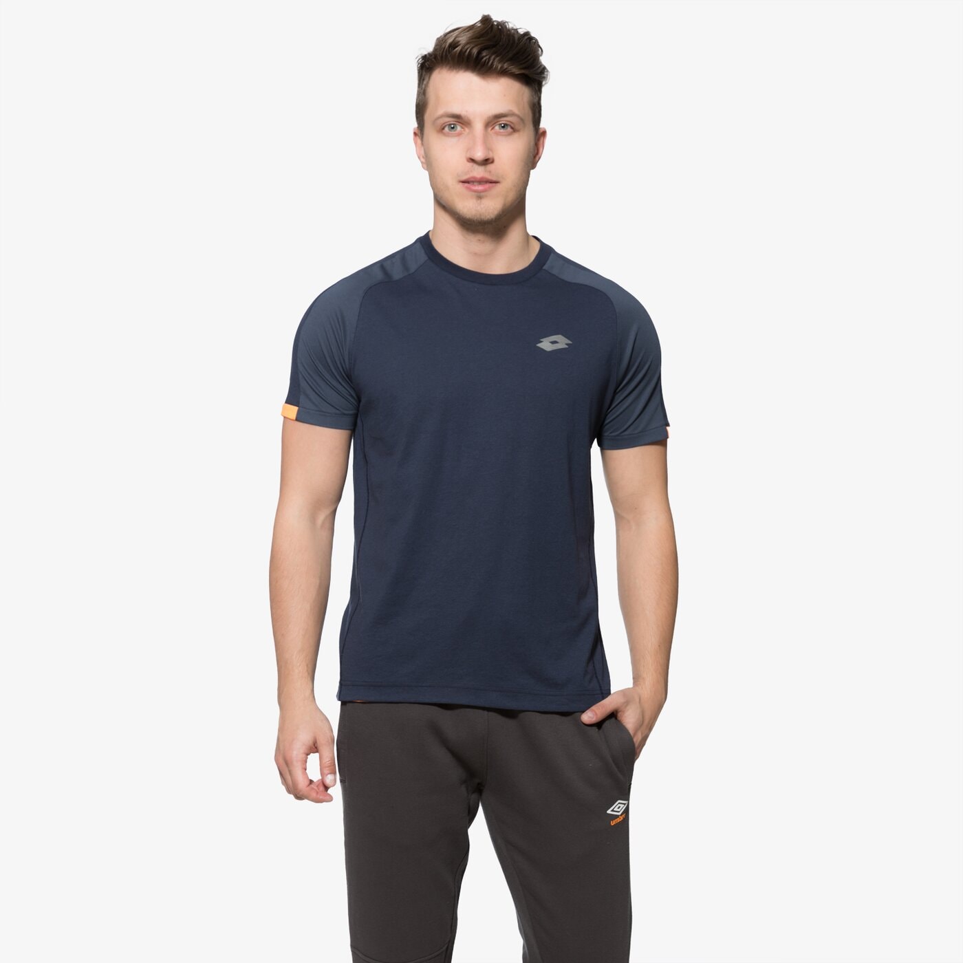 Koszulka męska LOTTO T-SHIRT BRYAN IV RGL s6111 kolor granatowy