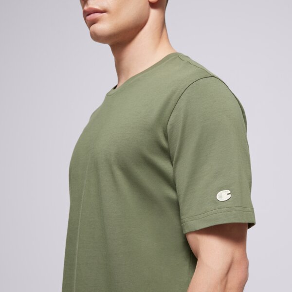 Koszulka męska CHAMPION T-SHIRT SS TEE 220425 gs128 kolor khaki