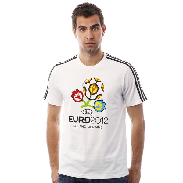 Koszulka męska ADIDAS T-SHIRT EU LOGO TEE u36155 kolor biały