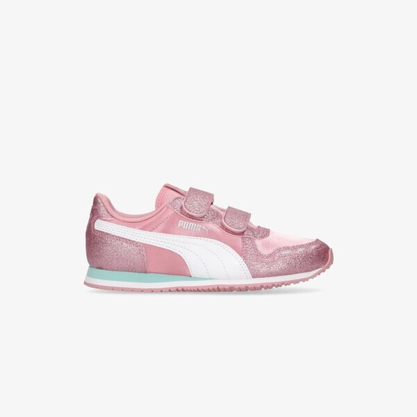 Buty dziecięce PUMA CABANA RACER GLITZ V PS 37098509 kolor różowy