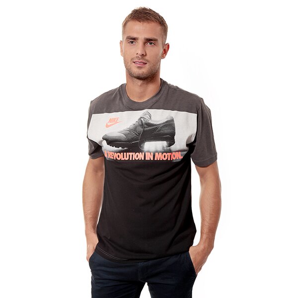 Koszulka męska NIKE T-SHIRT TEE-REVOLUTION 631796233 kolor czarny