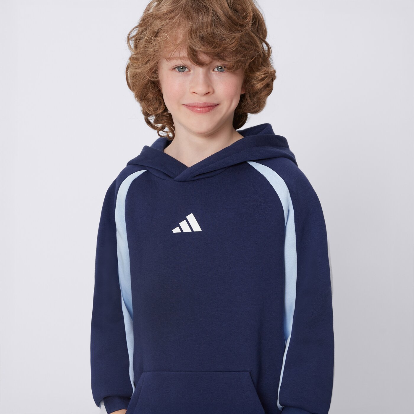 Bluza dziecięca ADIDAS BLUZA Z KAPTUREM J CB FL HD ji6229 kolor granatowy