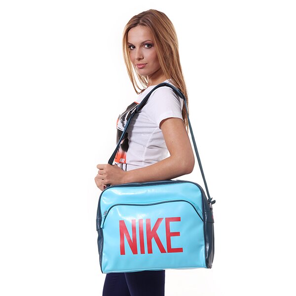 Torba sportowa damska NIKE TORBA HERITAGE AD TRACK BAG ba4358326 kolor niebieski