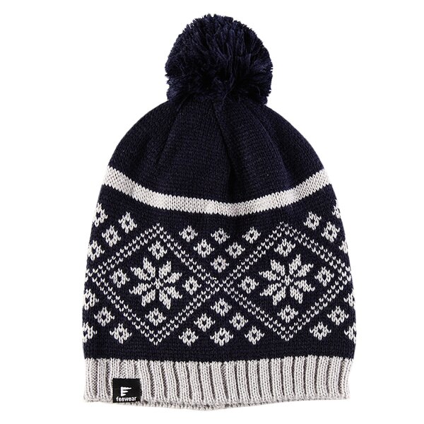Czapka zimowa damska FEEWEAR CZAPKA POM-POM NAVY fw33cad14 kolor granatowy