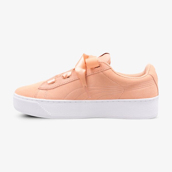 Buty dziecięce PUMA VIKKY PLATFORM RIBBON JR 36764202 kolor beżowy