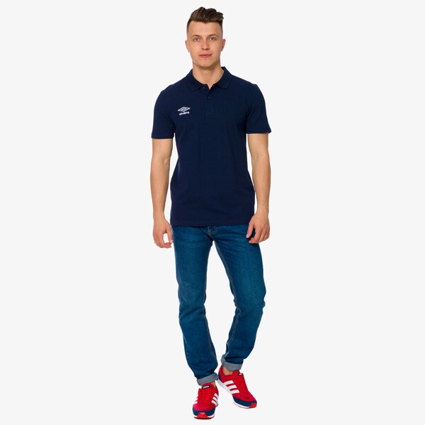 Koszulka polo męska UMBRO POLO PIQUE 64566un84 kolor granatowy