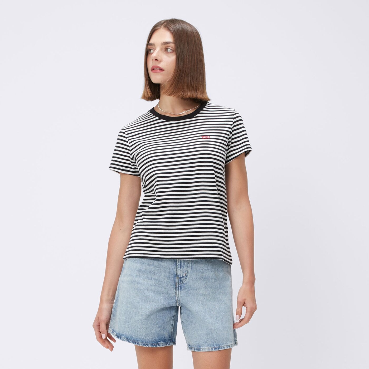 Koszulka damska LEVI'S T-SHIRT PERFECT TEE 39185-0087 kolor szary