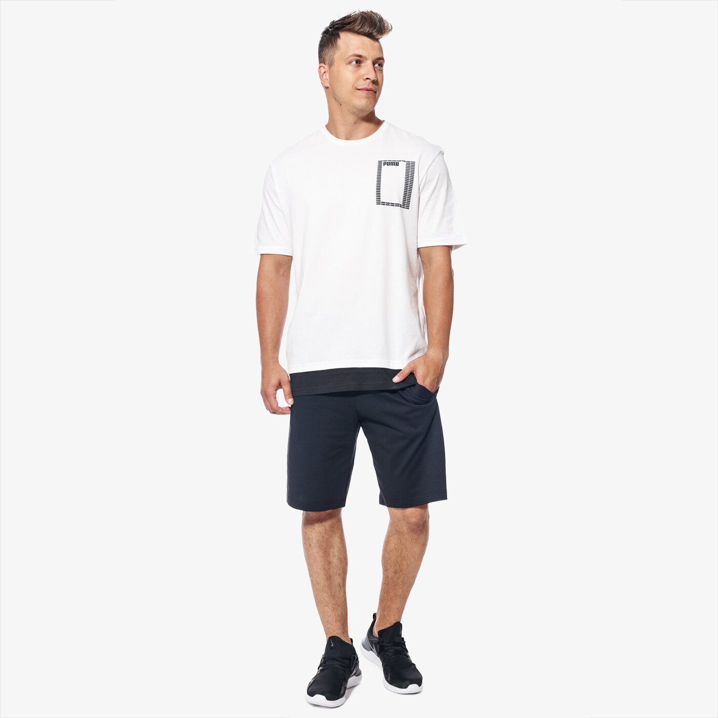 Koszulka męska PUMA T-SHIRT SS SUMMER REBEL 85010302 kolor biały