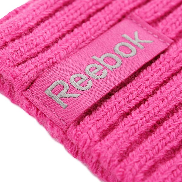 Czapka zimowa damska REEBOK CZAPKA BASIC LOGO BEAN w48739 kolor różowy