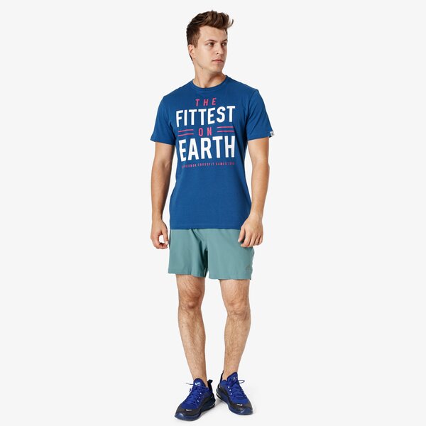 Koszulka męska REEBOK T-SHIRT SS CF GAMES FITTEST ON EARTH dn2391 kolor granatowy