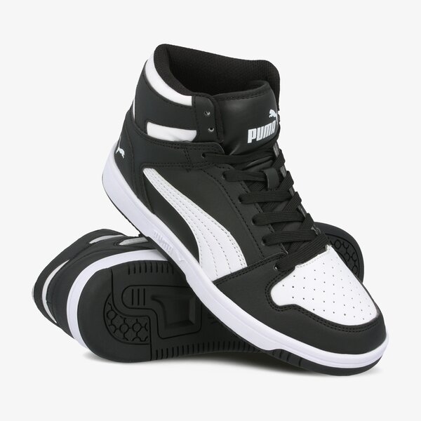 Buty dziecięce PUMA REBOUND LAYUP SL JR 370486 01 kolor czarny