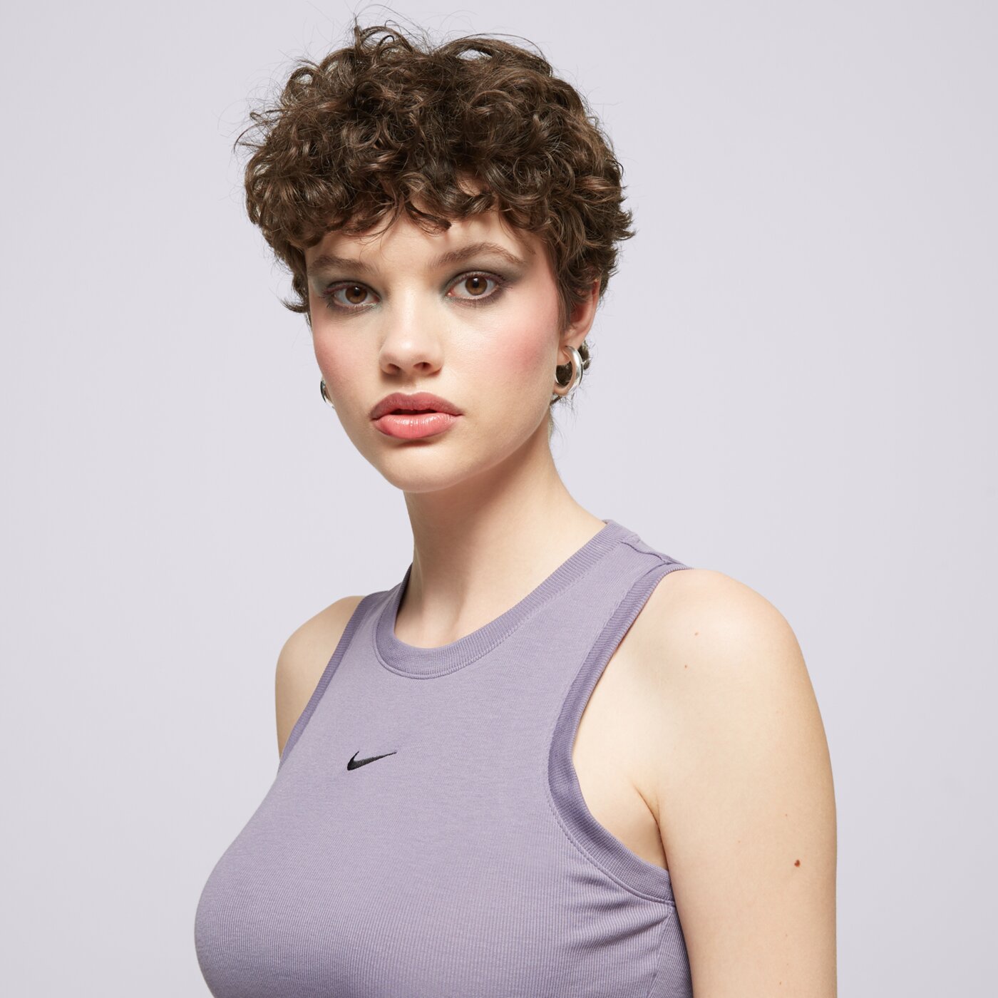 Koszulka damska NIKE T-SHIRT W NSW ESSNTL RIB CRP TANK fb8279-509 kolor szary