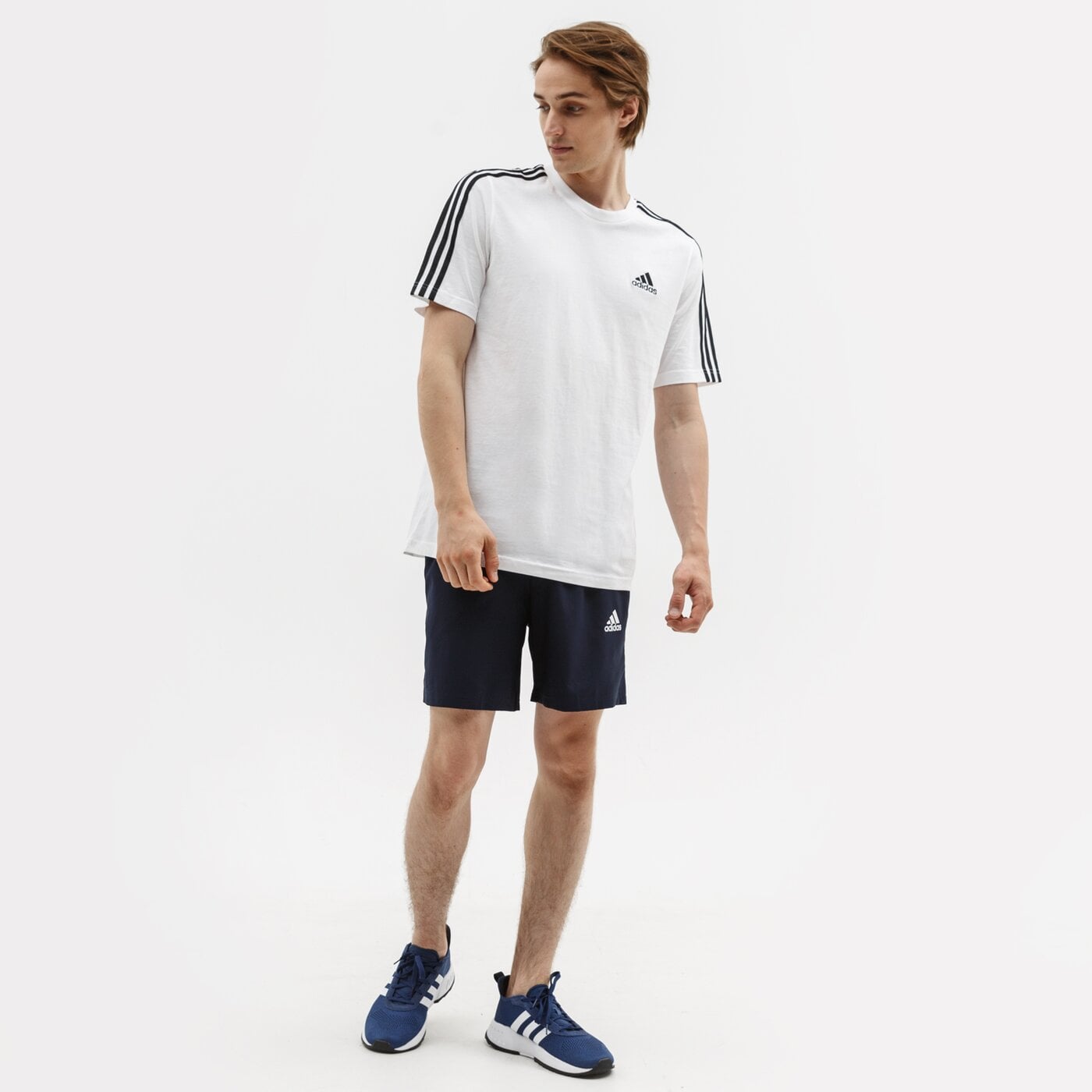 ADIDAS T-SHIRT M 3S SJ T (GL3733) biały | Męskie Koszulki