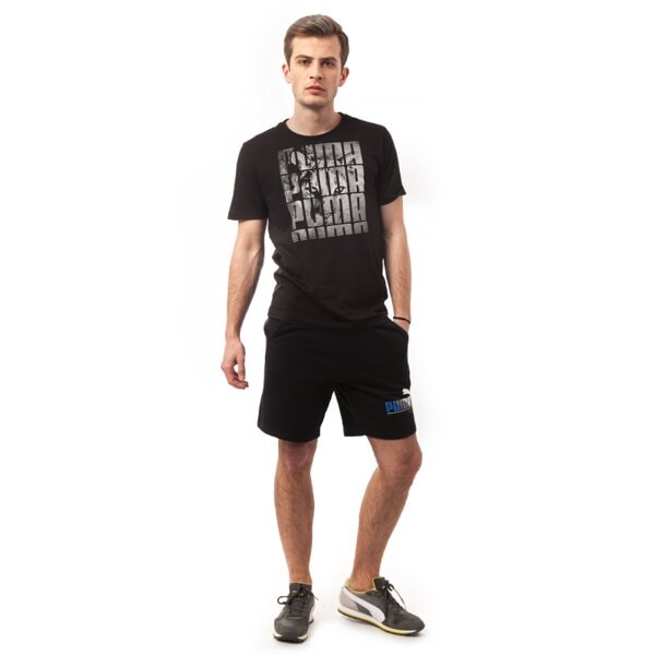 Koszulka męska PUMA T-SHIRT HIDING CAT TEE 83243101 kolor czarny