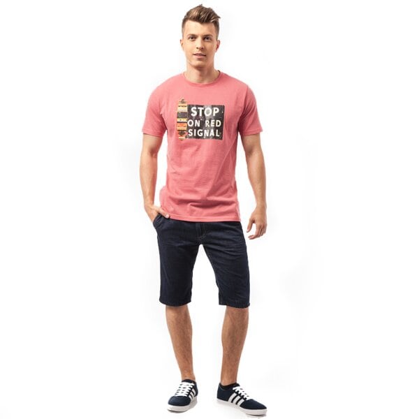 Koszulka męska FEEWEAR T-SHIRT ZERTOS fw15tsm23001 kolor czerwony