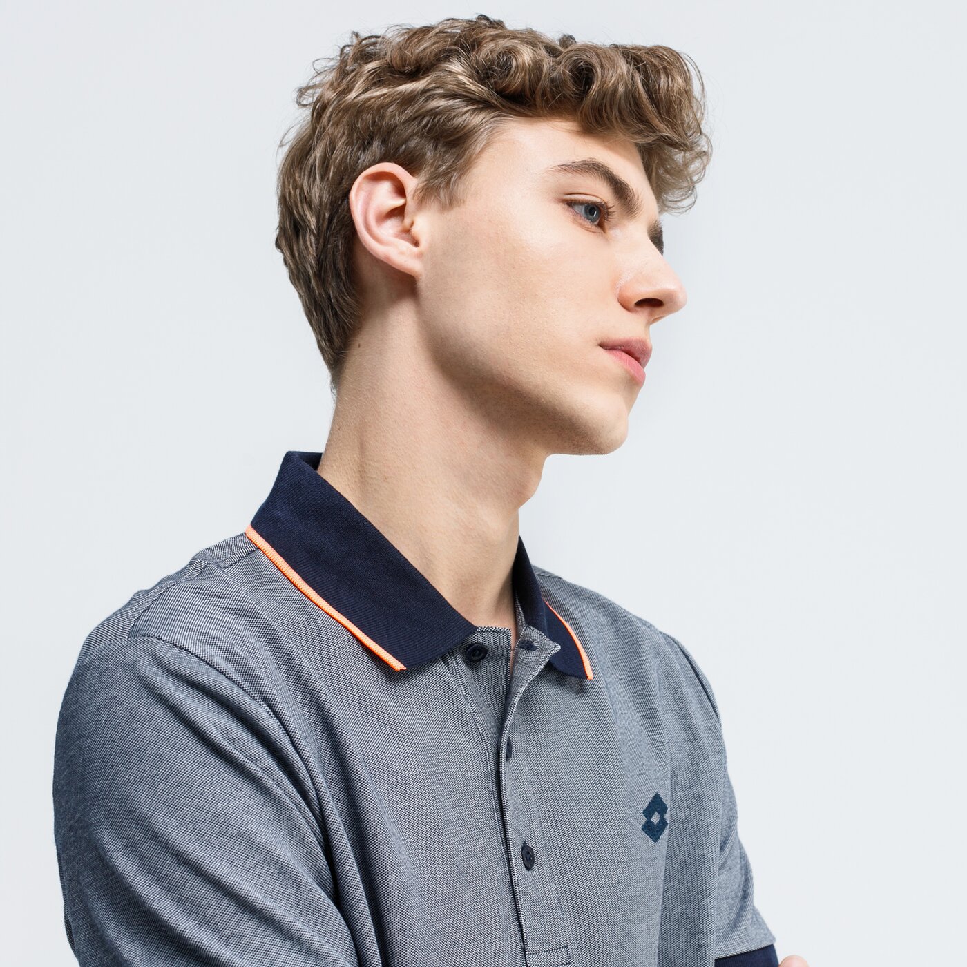 Koszulka polo męska LOTTO POLO FIRENZE PQ 213352-1ci kolor niebieski