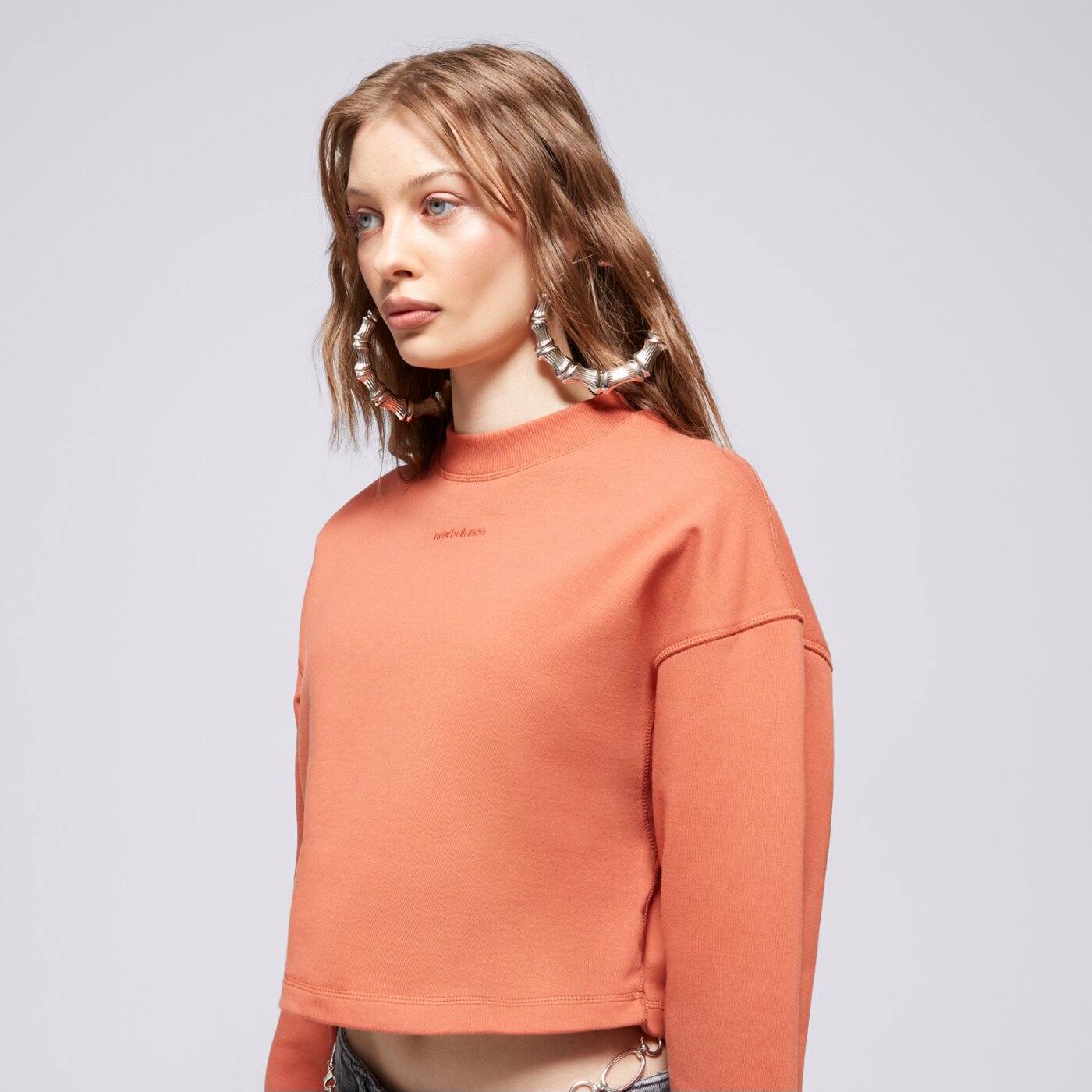 Bluza damska NEW BALANCE BLUZA BLUZA NB ATHLETICS NATURE STATE CRE MHY wt23555mhy kolor pomarańczowy