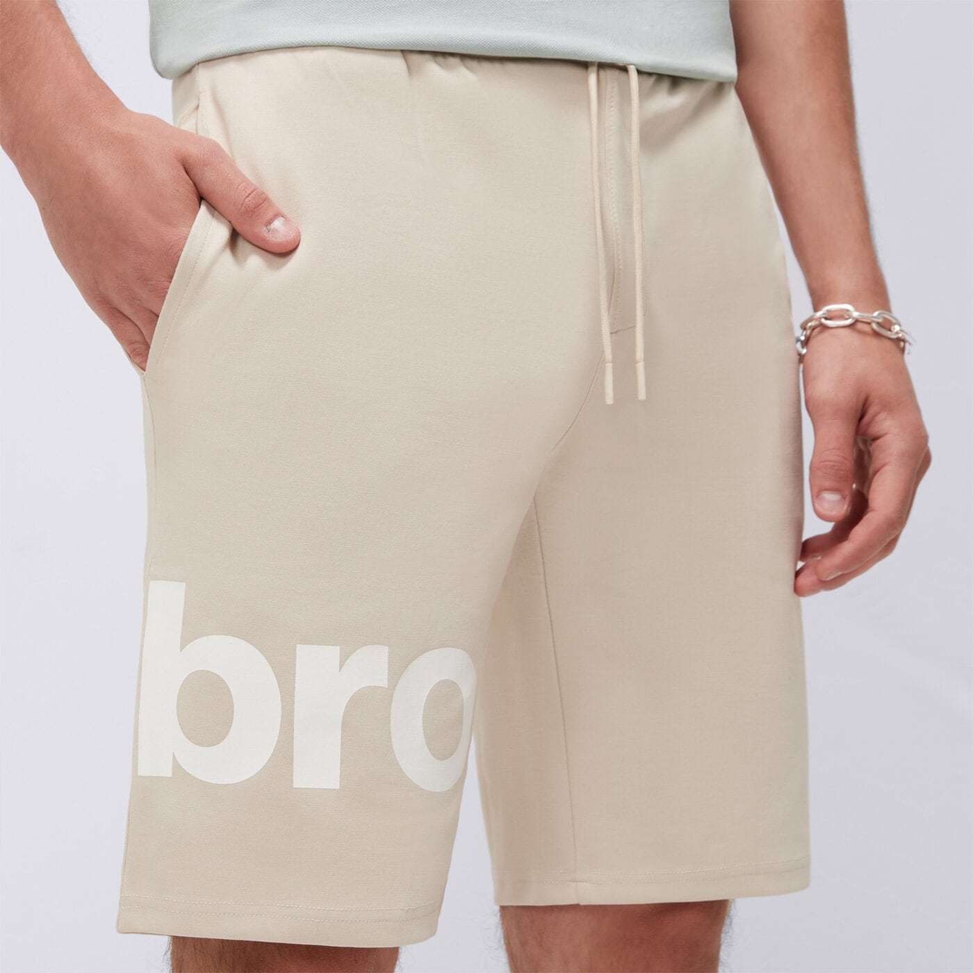 Spodenki męskie UMBRO SZORTY MINOT ul125szm23001 kolor beżowy