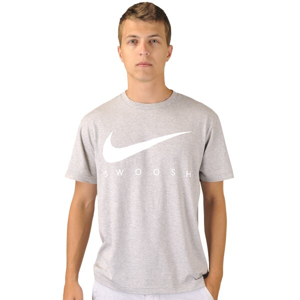Koszulka męska NIKE T-SHIRT LOGO BLACK 429671050 kolor szary